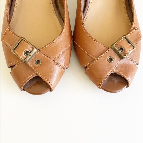 Thom McCan Brown peep toe Heels - Picture 3 of 9